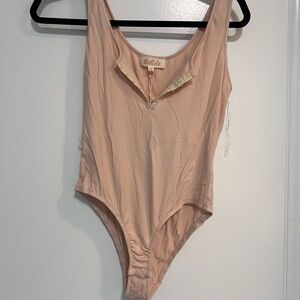 Listicle Blush Ribbed Top